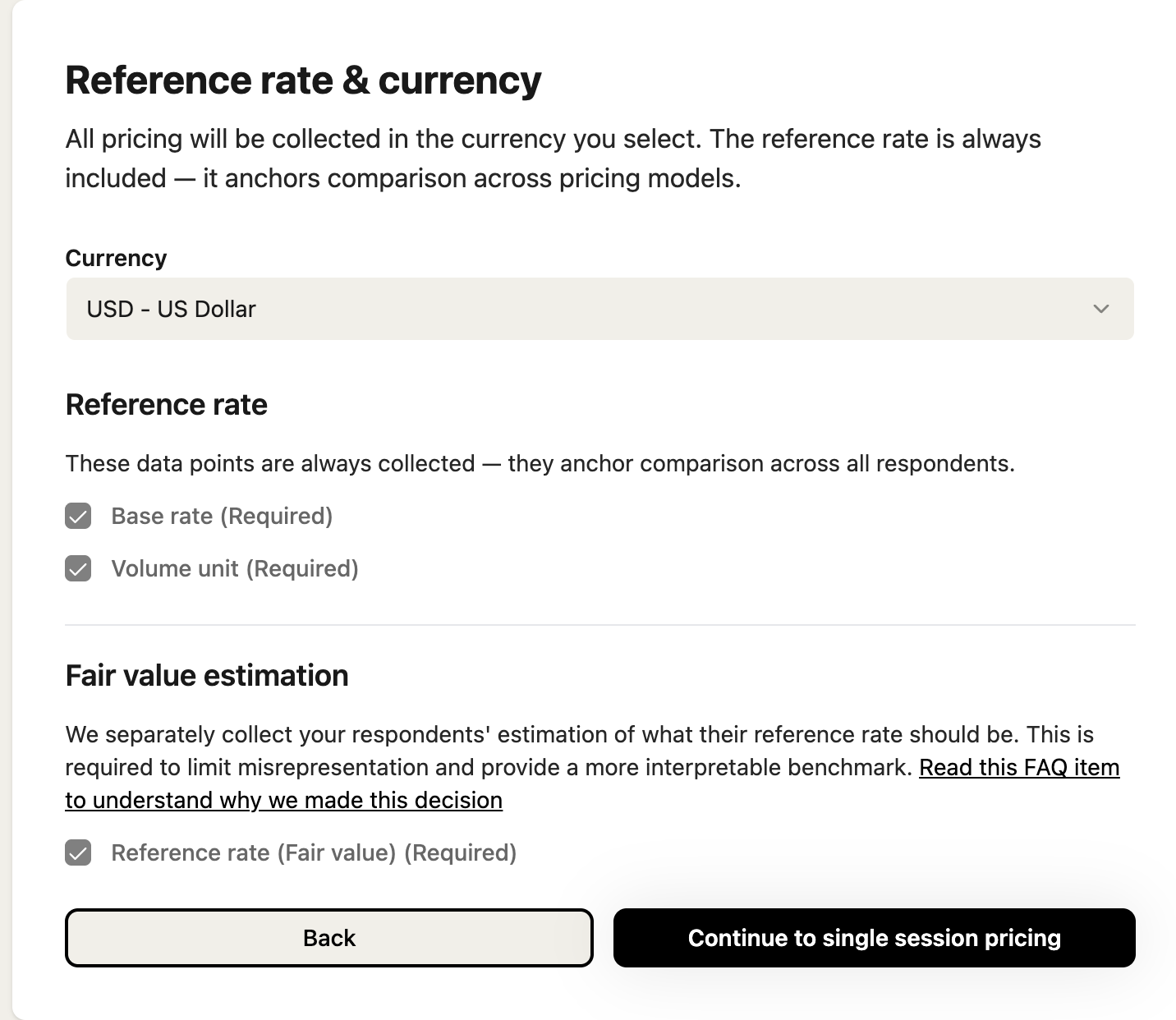 Freelancer reference rate question in the Salary Confidential poll configurator